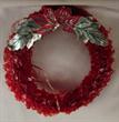 Cellophane red wreath